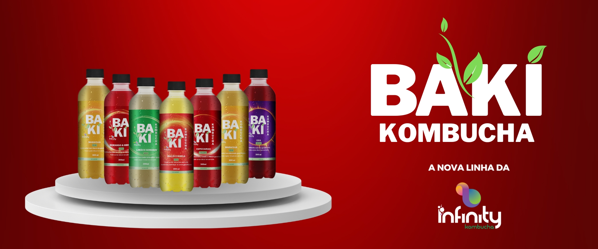 Você escolhe a quantidade de kombuchas de cada sabor