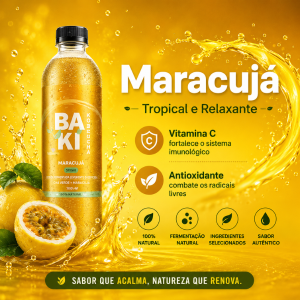 kombucha maracujá-